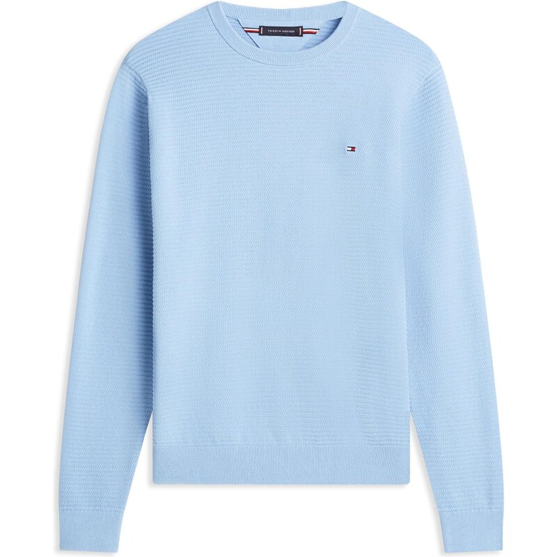 TOMMY HILFIGER Svetr 'SEASONAL' námořnická modř / nebeská modř / červená / bílá