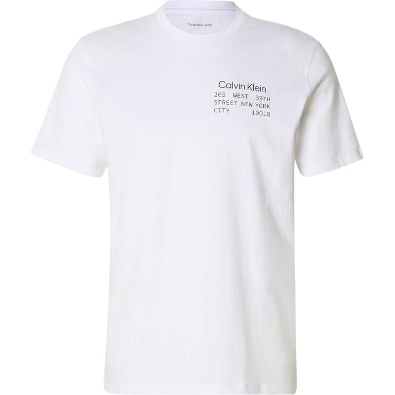 Calvin Klein Jeans Tričko černá / bílá