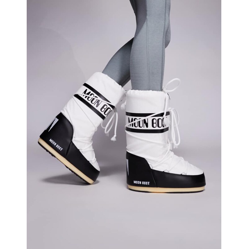 Moon Boot Moonboot Icon Nylon snowboot in white