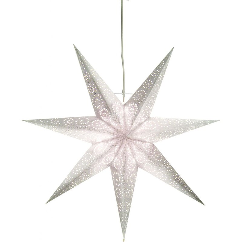 Star Trading Závěsná svítící hvězda Antique White