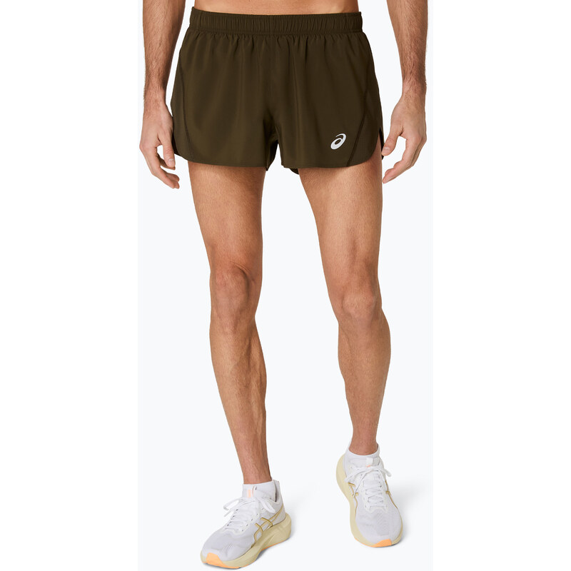 Pánské běžecké šortky ASICS Core Split Short brown stone