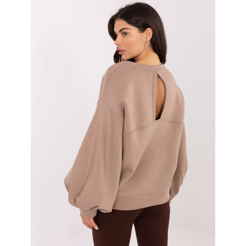 RUE PARIS Sweatshirt-RV-BL-A1044.78-dark beige