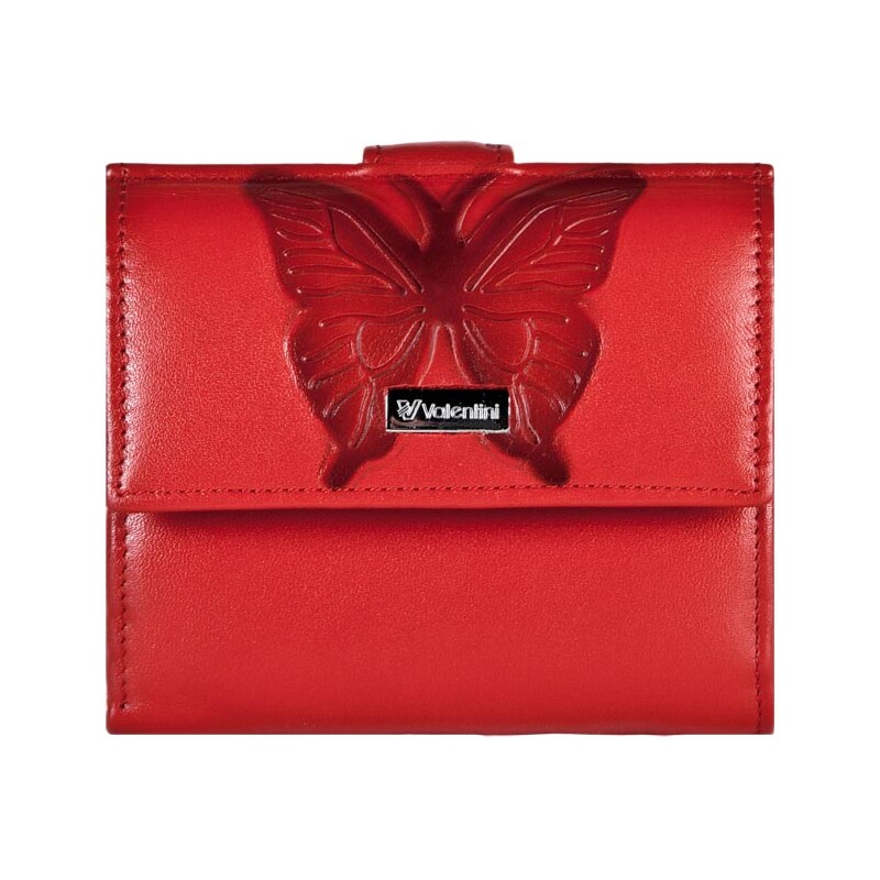 Malá dámská peněženka VALENTINI - 124-239 Červená
