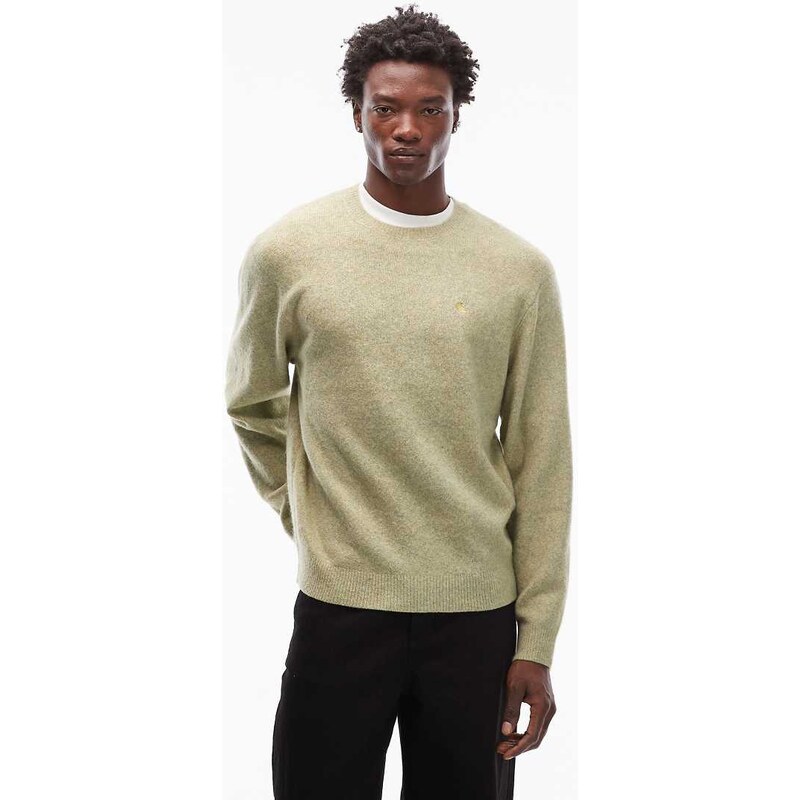 Carhartt WIP curtis knitted jumper in light green