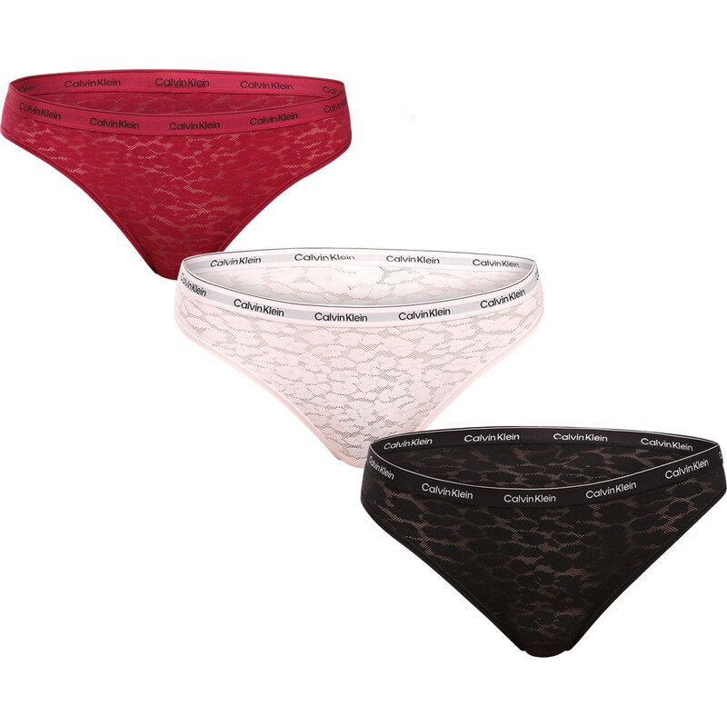 3PACK dámské kalhotky Calvin Klein vícebarevné (QD5069E-W5S) 110049689