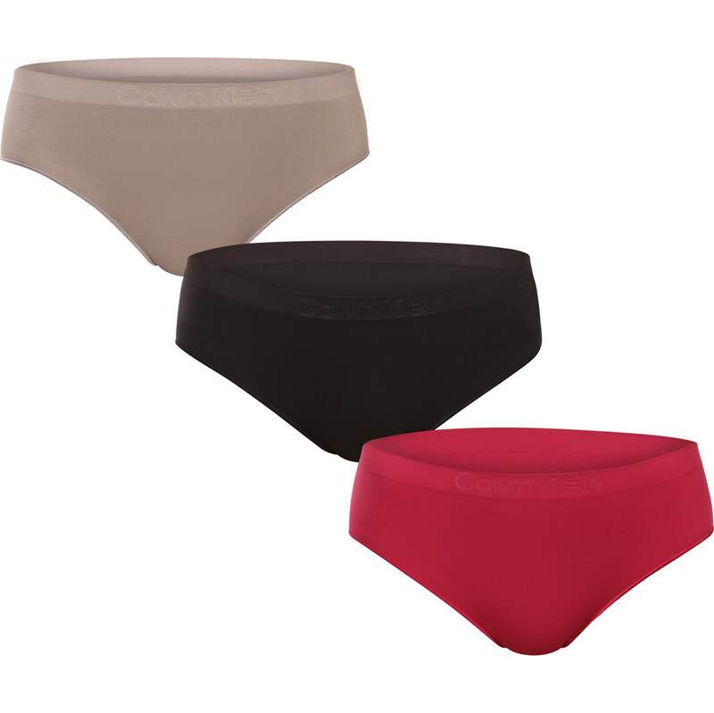 3PACK dámské kalhotky Calvin Klein bezešvé vícebarevné (QD5212-31S) 110049688