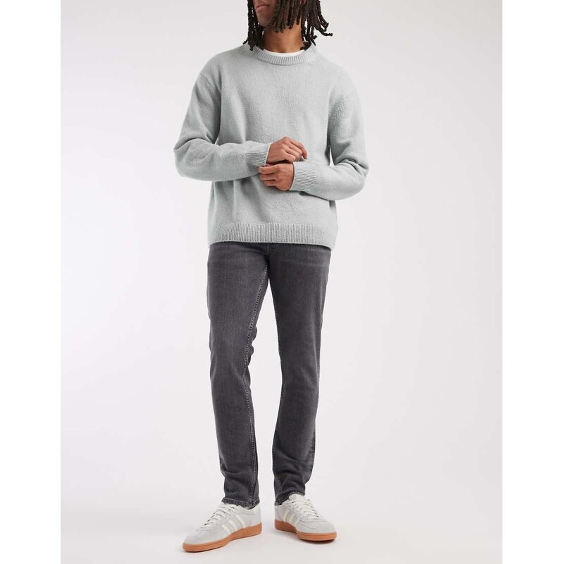 Lee Luke slim tapered jeans in washed dark grey