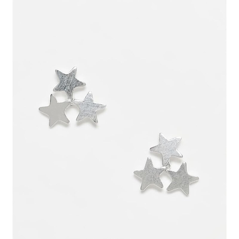 Kingsley Ryan triple star stud earrings in sterling silver 110579148