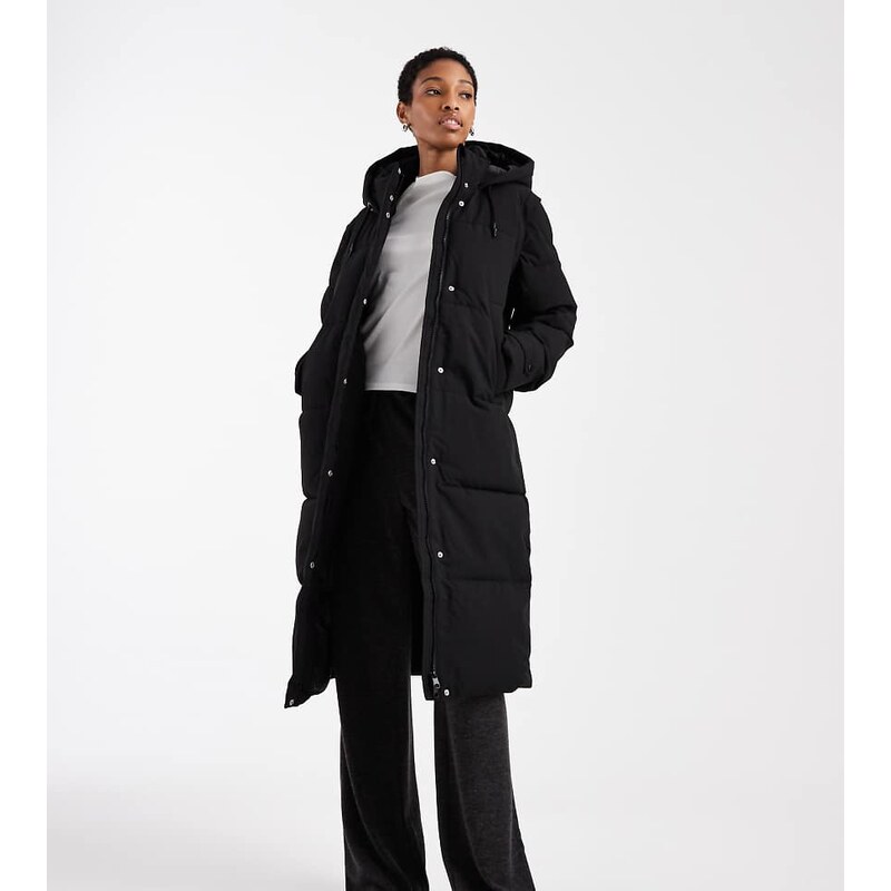 Vero Moda Tall 2 in 1 longline puffer coat with removeable sleeves in 110052019