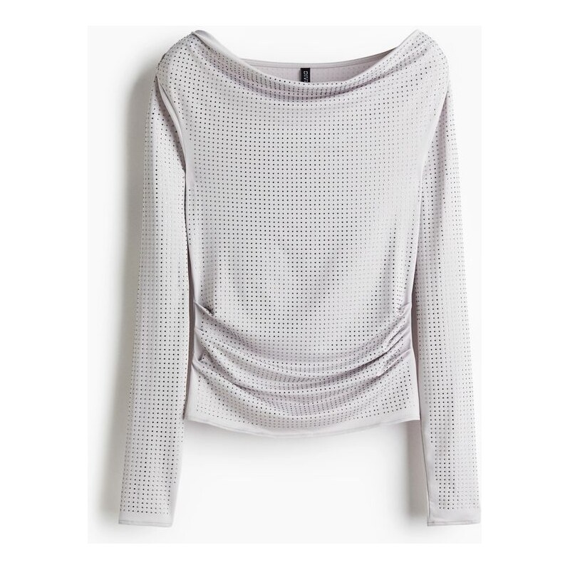 H&M - Zdobený top - Světle Šedá