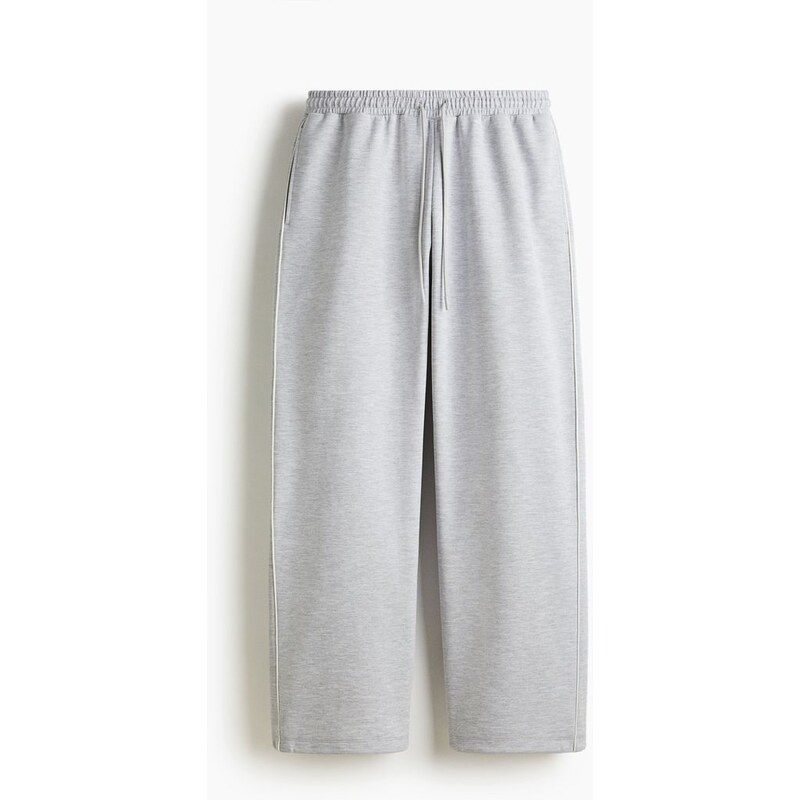 H&M - Sportovní kalhoty jogger Loose Fit - Světle Šedý Melír