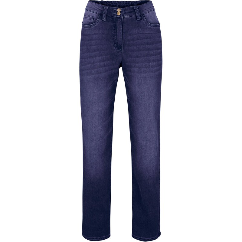 bonprix Termo džíny s pohodlnou pasovkou, Straight, Mid Waist