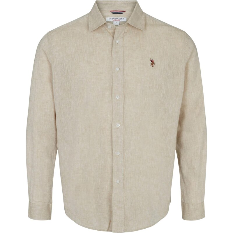 U.S. POLO ASSN. Košile UMBOLT písková