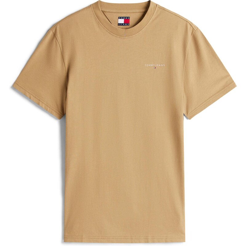 Tommy Jeans Tričko velbloudí / bílá