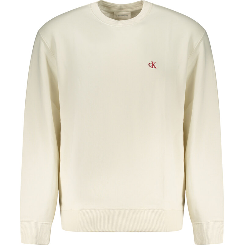 CALVIN KLEIN MENS ZIP-UP SWEATSHIRT WHITE