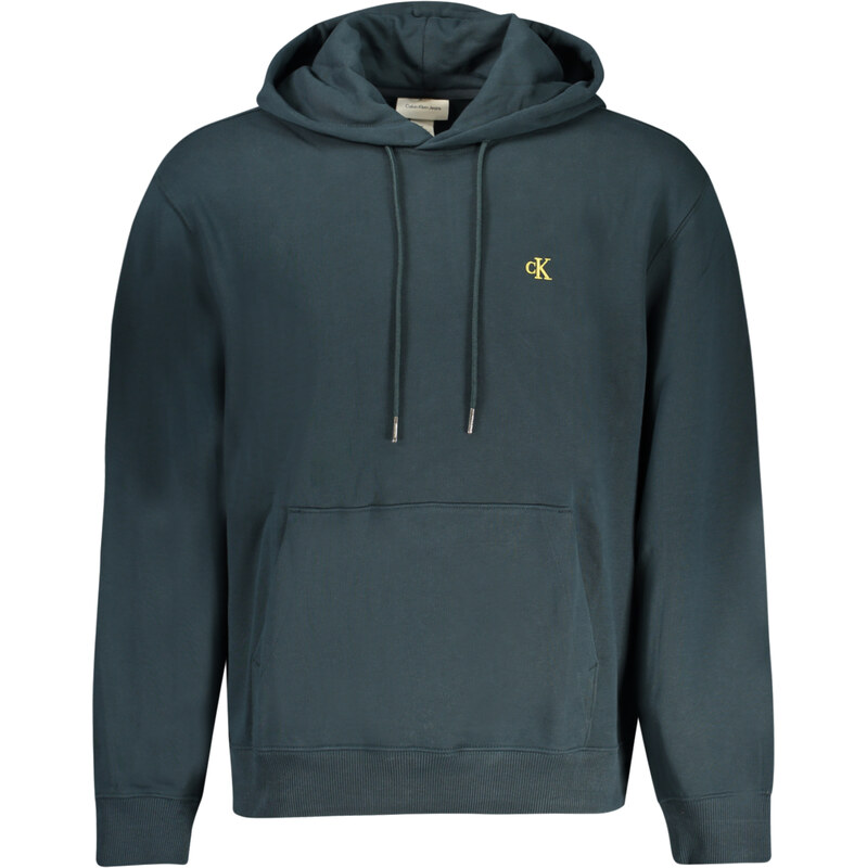 CALVIN KLEIN MENS BLUE ZIP-UP SWEATSHIRT