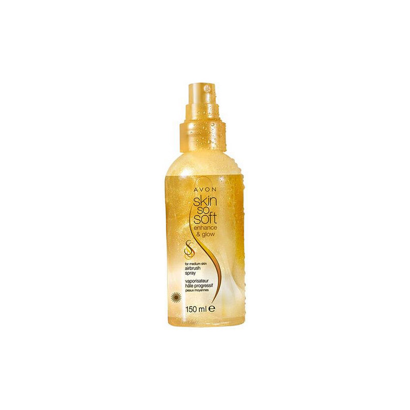 Avon Rozjasňující samoopalovací tělový olej pro střední tón pokožky Skin so Soft Enhance & Glow (Airbrush Spray) 150 ml