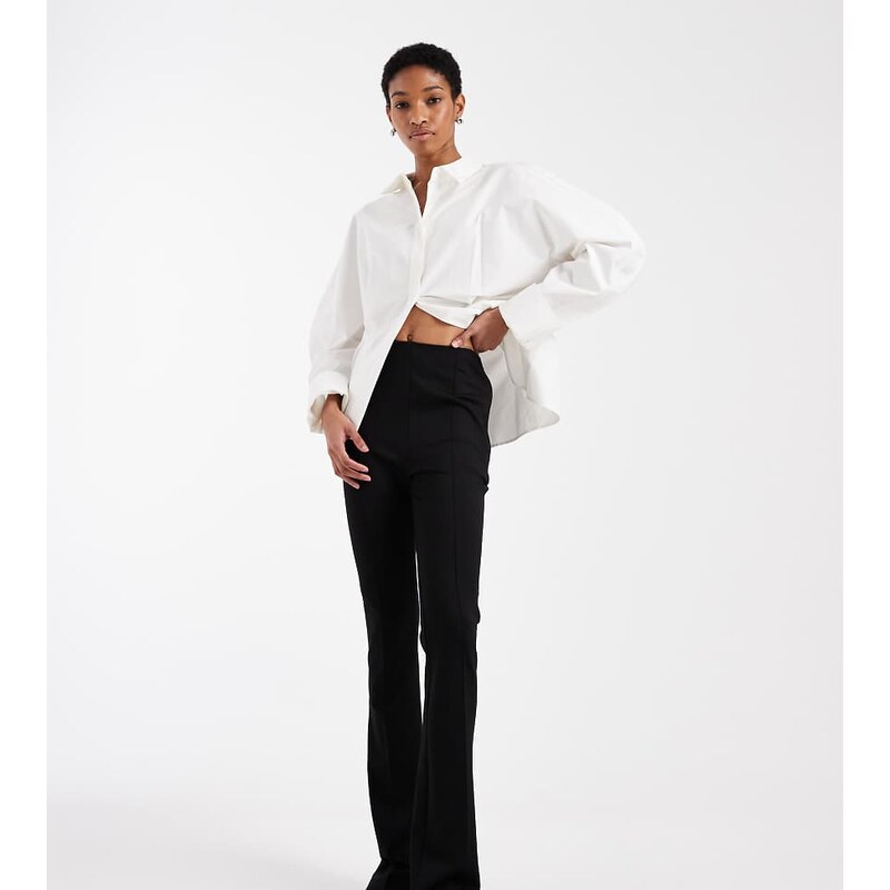 ASOS DESIGN Tall tailored skinny ponte trousers with split in