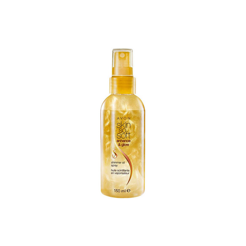 Avon Rozjasňující třpytivý tělový olej Skin so Soft Enhance & Glow (Shimmer Oil Spray) 150 ml