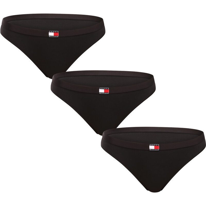 3PACK dámské kalhotky Tommy Hilfiger černé (UW0UW06141 0XK) 110125647