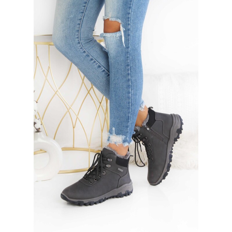 Cathay moda Kotníkové zimní boty 3906-3D.G 110125669