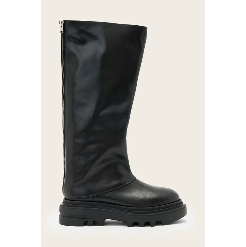 AllSaints Kožené kozačky AllSaints Maxie Boot