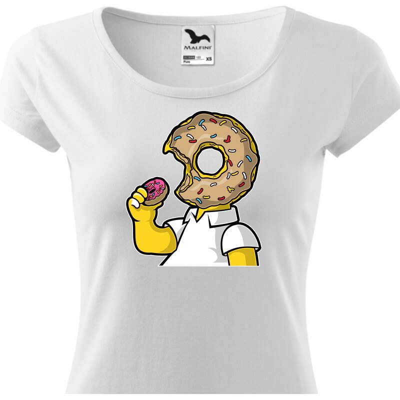 Fenomeno Dámské tričko I like donut - bílé