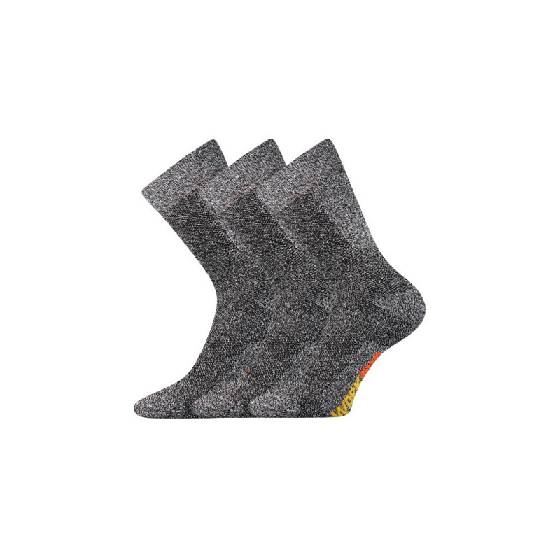 3PACK ponožky BOMA šedé (Pracan)