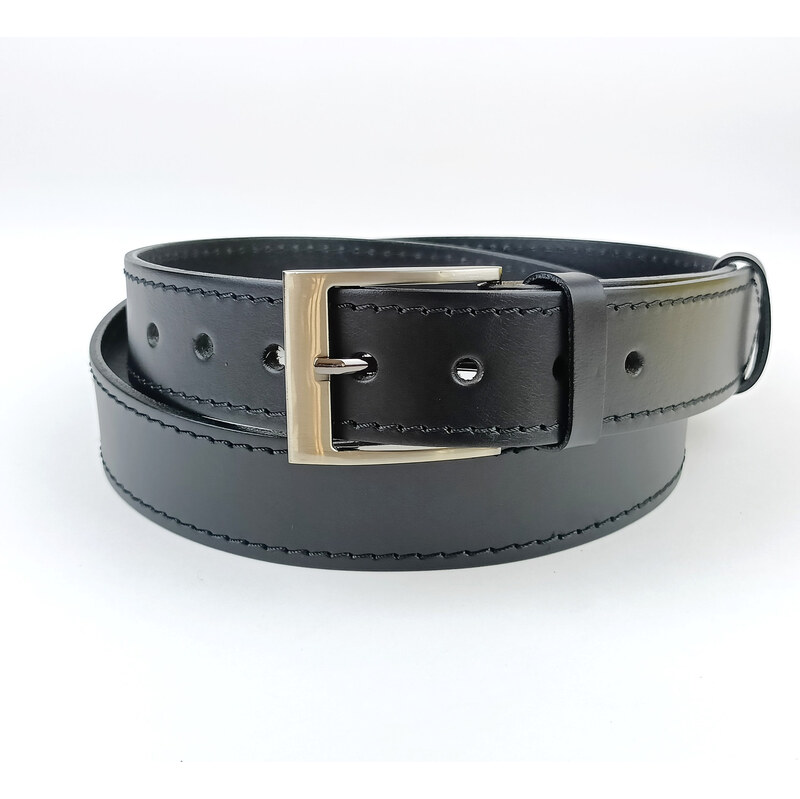 Pánský opasek Jeans Pennybelts černý - šířka 38 mm Opasek Jeans