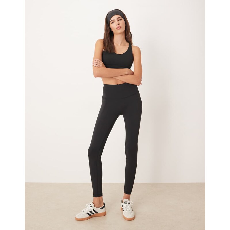 adidas Performance Three Stripes Studios leggings in black 110131106