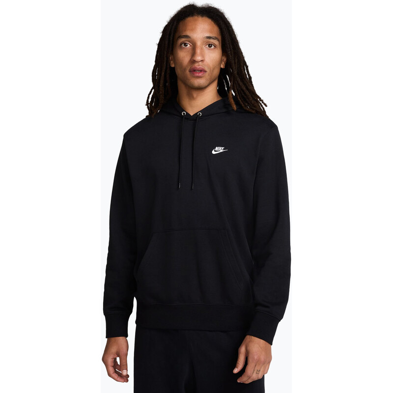 Pánská mikina Nike Club French Terry Pullover Hoodie black/black