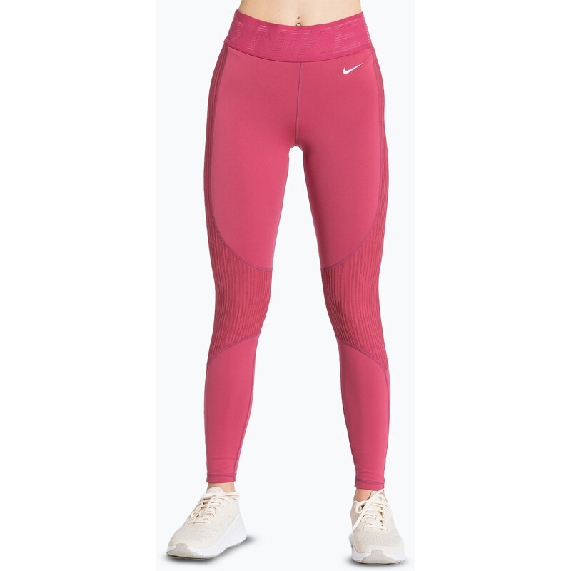 Dámské tréninkové legíny Nike Pro High-Waisted sweet beet/white
