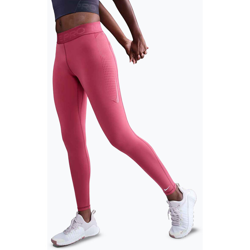 Dámské tréninkové legíny Nike Pro Mid-Rise sweet beet/white