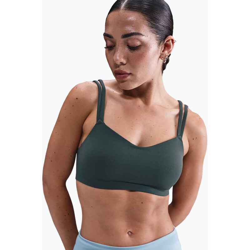 Sportovní podprsenka Nike Zenvy Strappy seaweed/white