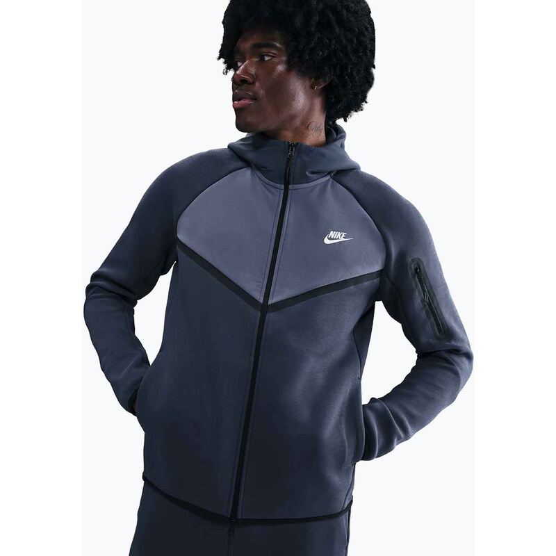 Pánská mikina Nike Tech Windrunner Full-Zip thunder blue