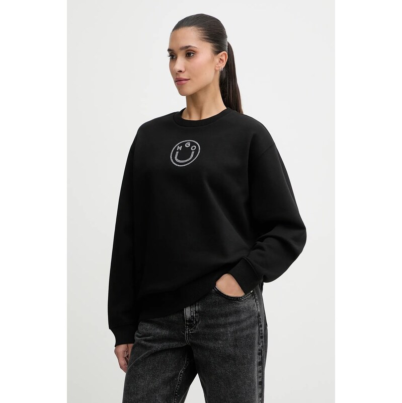 HUGO Blue Bavlněná mikina Hugo Blue Classic Crew_B_2