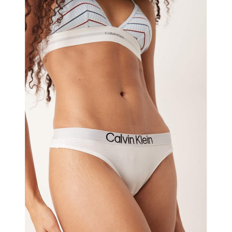 Calvin Klein Extra Soft Cotton thong in white
