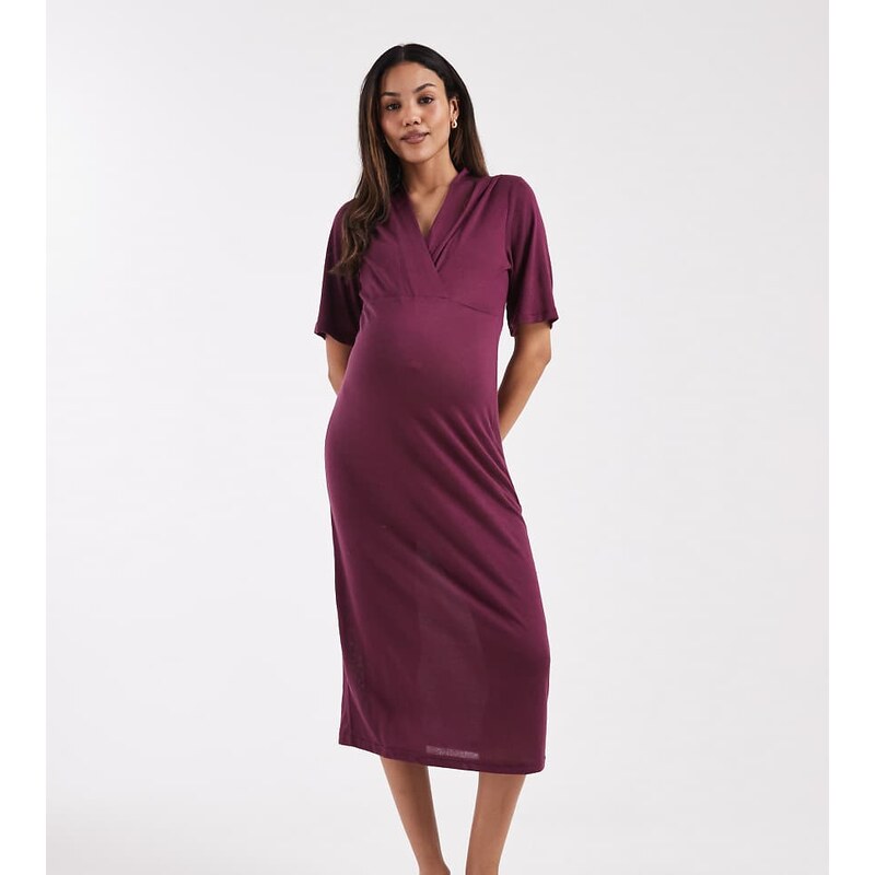 Mama.licious Mamalicious Maternity short sleeve wrap front