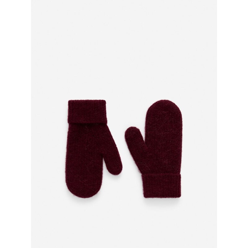 H&M - Rukavice z alpaka vlny - červená 110133801