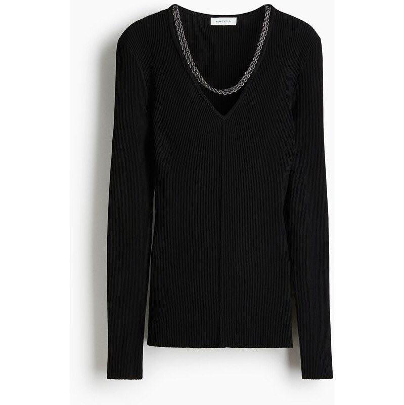 H&M - Tops řetízky - Černá