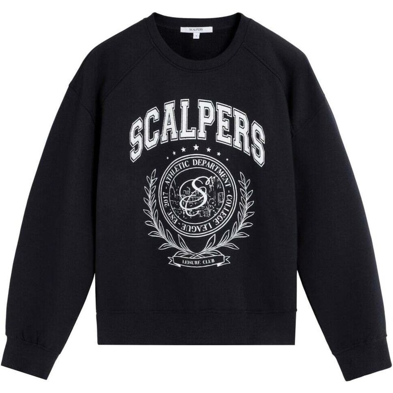 Scalpers Mikina College marine modrá / bílá 110138040