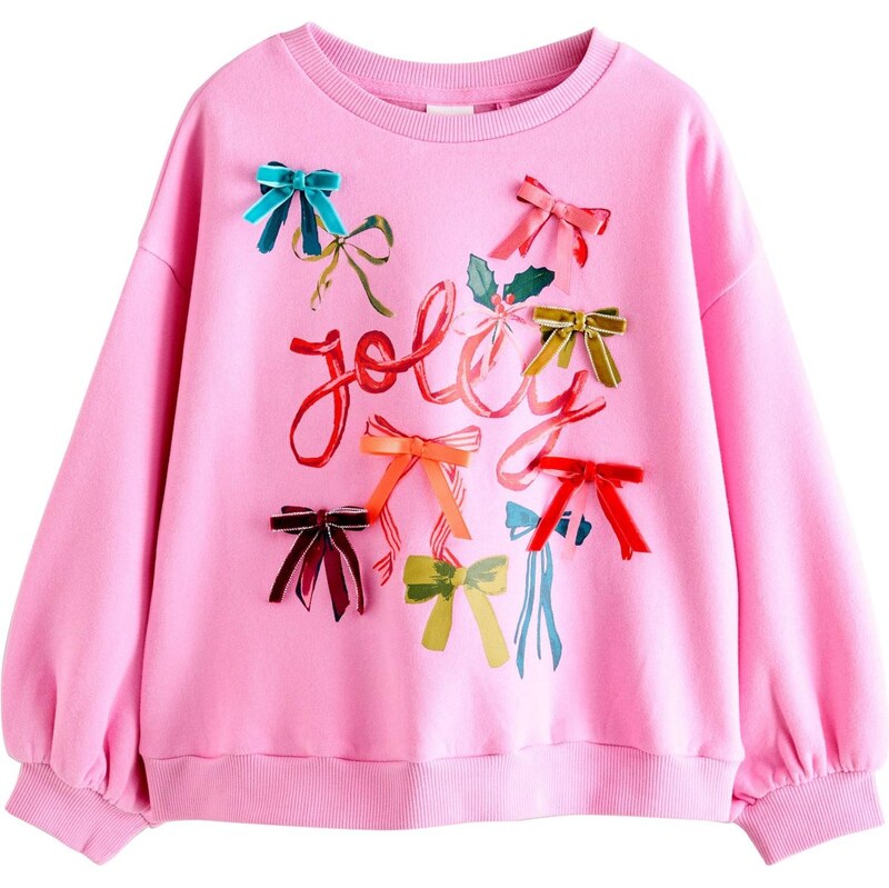Next Mikina modrá / šafrán / pink / červená