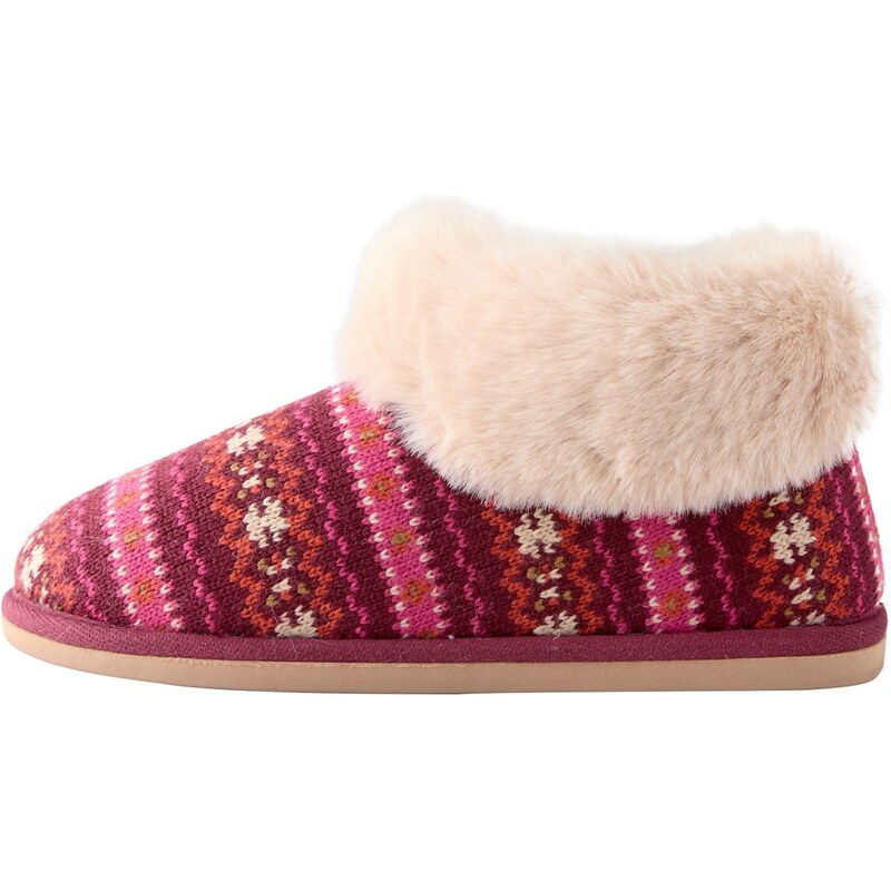 Next Pantofle pink / červená / bordó / bílá 110138492