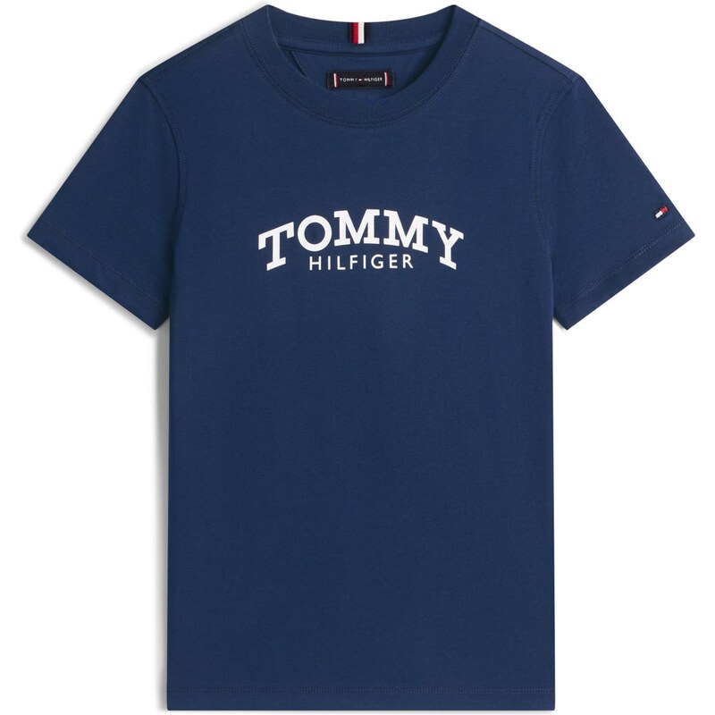 TOMMY HILFIGER Tričko námořnická modř / červená / bílá