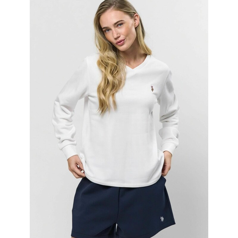 U.S. POLO ASSN. Svetr UWMacy bílá