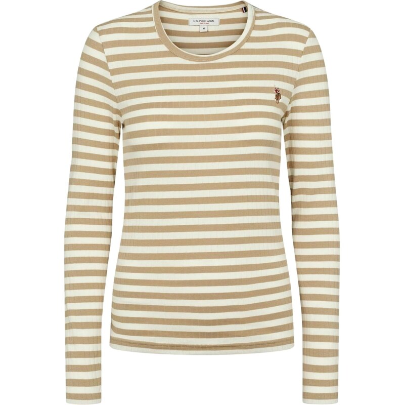 U.S. POLO ASSN. Tričko UWChanett rákos / offwhite
