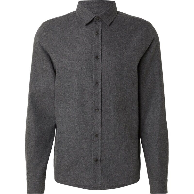 DAN FOX APPAREL Košile Leopold tmavě šedá