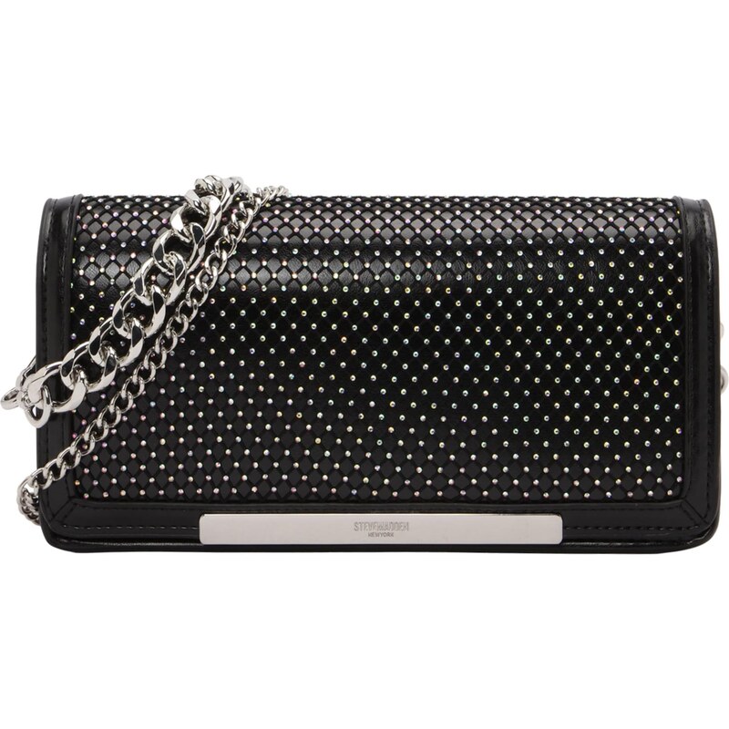 STEVE MADDEN Taška přes rameno Btaya černá / stříbrná 110138936