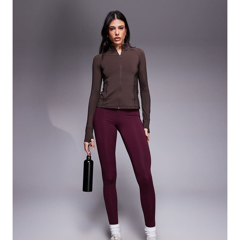 4505 Tall sculpting active high waist gym leggings in mulberry-Purple 112521785