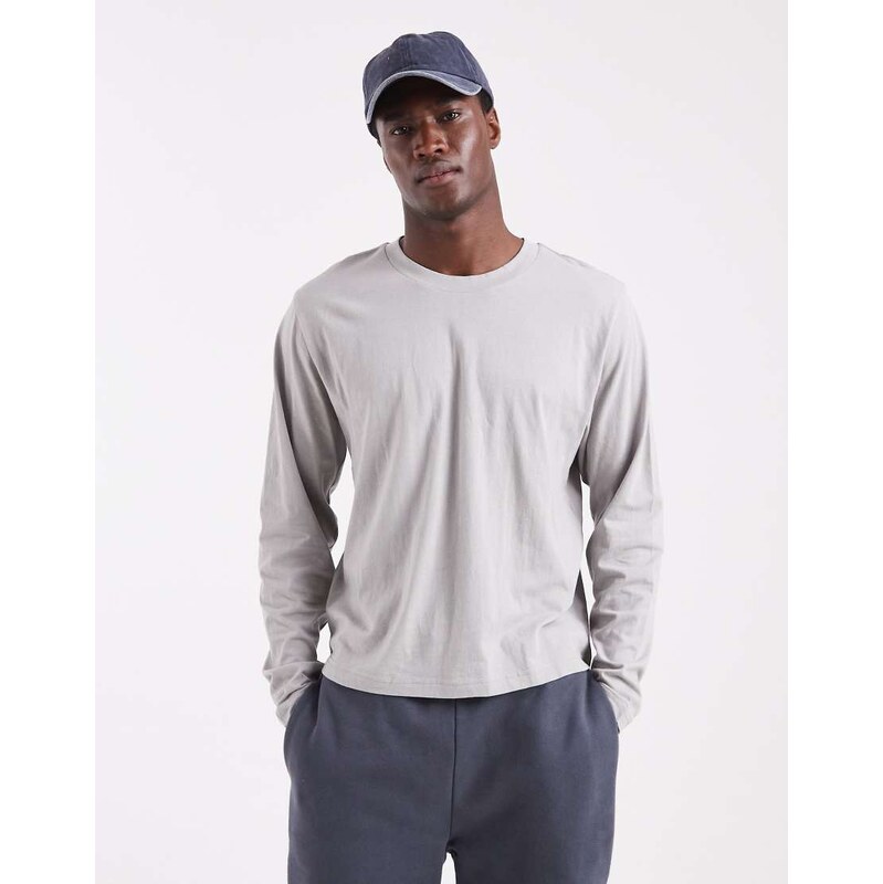 Cotton On Cropped fit long sleeve in grey
